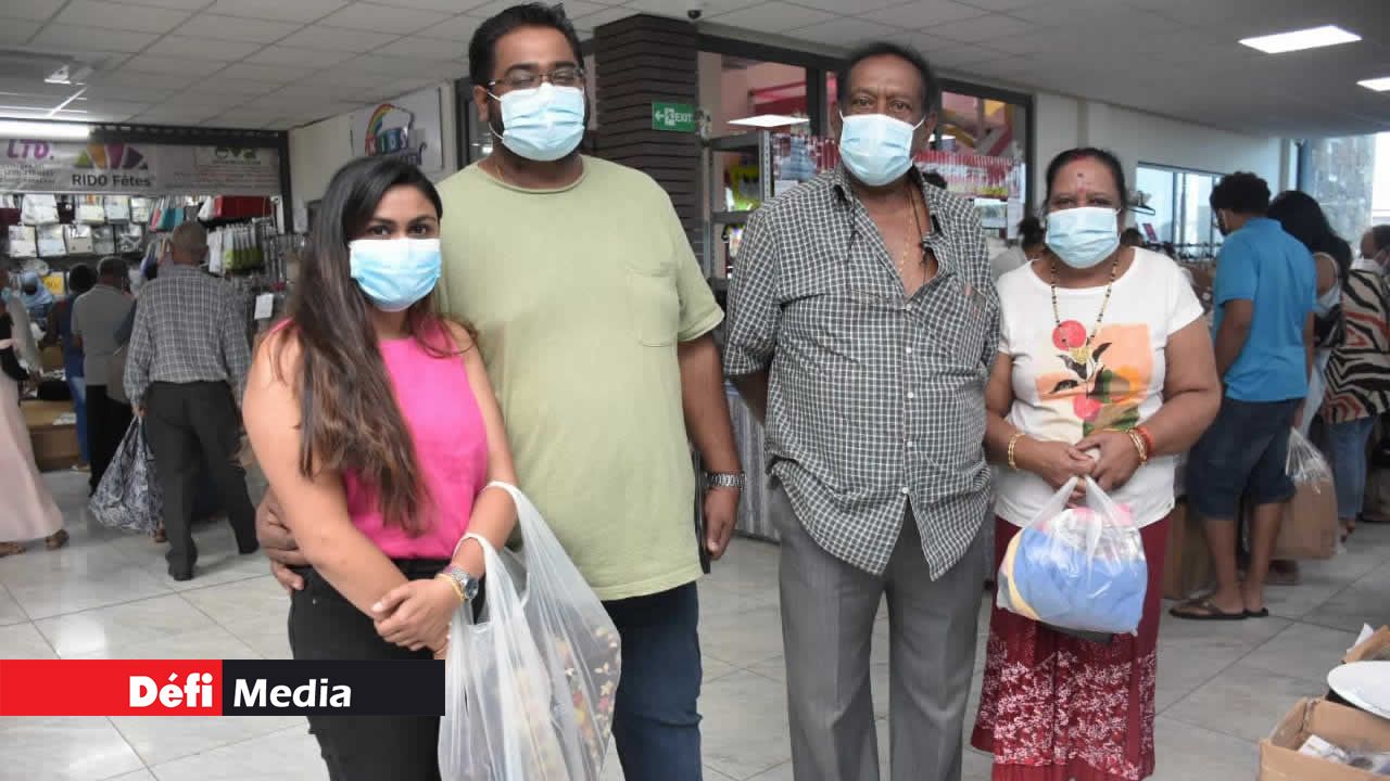 La famille Ramdhian s’est fait plaisir avec les linges de maison.