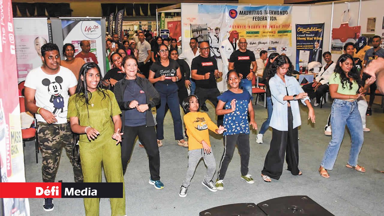 Session de sport avec Nutrend.