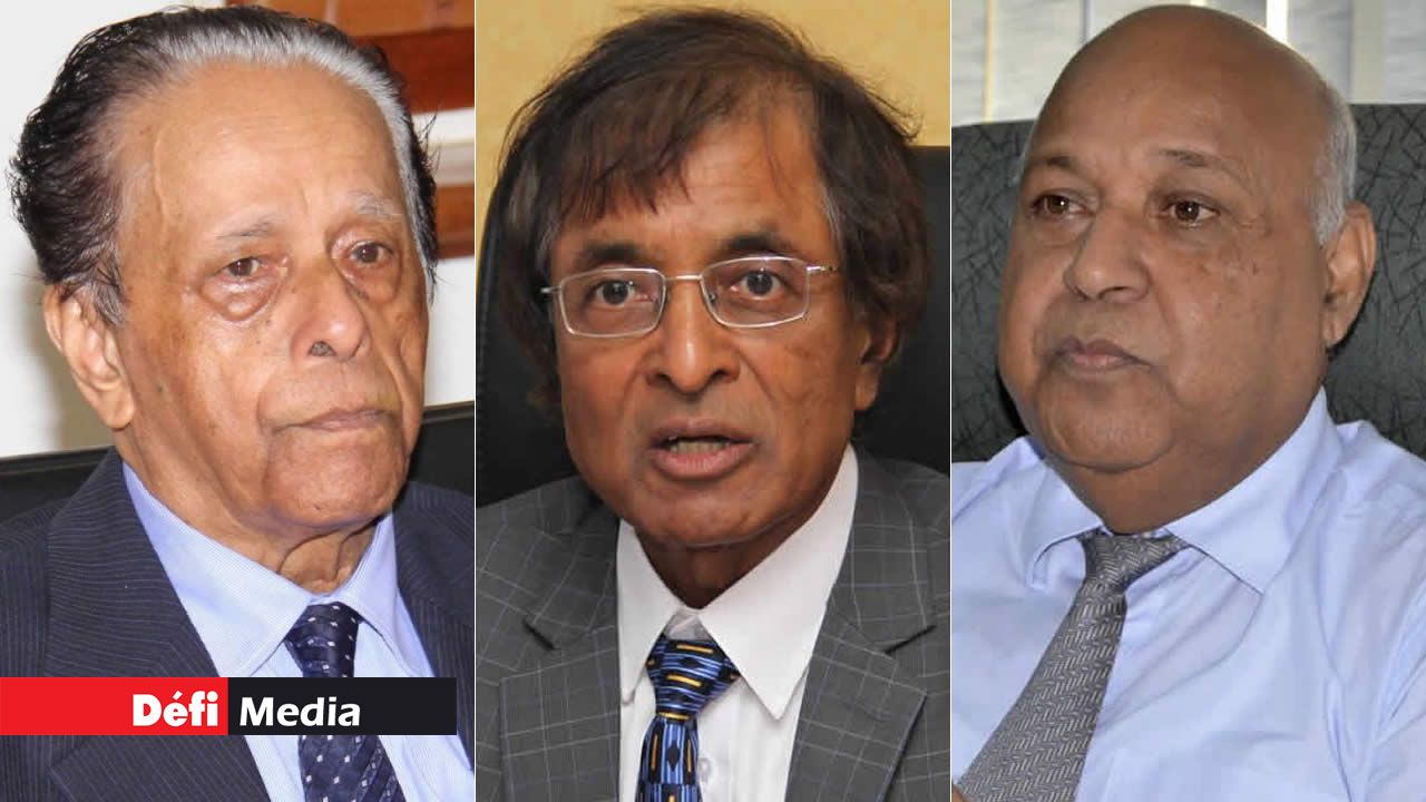 Sir Anerood Jugnauth, Anil Gayan et Prem Koonjoo