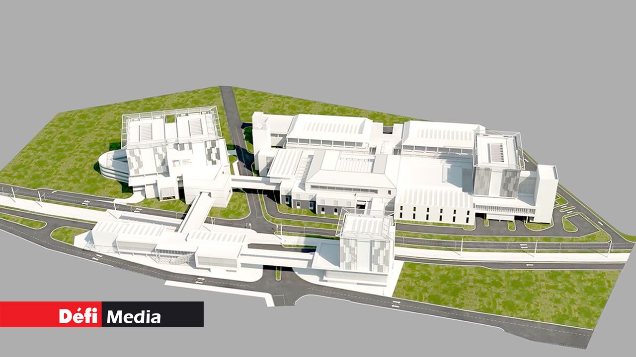 Maquette du terminal urbain que le consortium Laxmanbhai/ Manser Saxon avait proposée, mais qui n’a pu aller de l’avant.