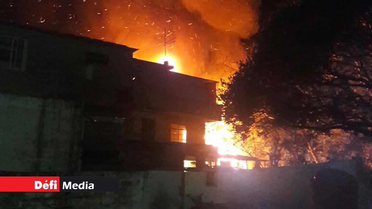 Maisons incendiées à Plaine-Verte