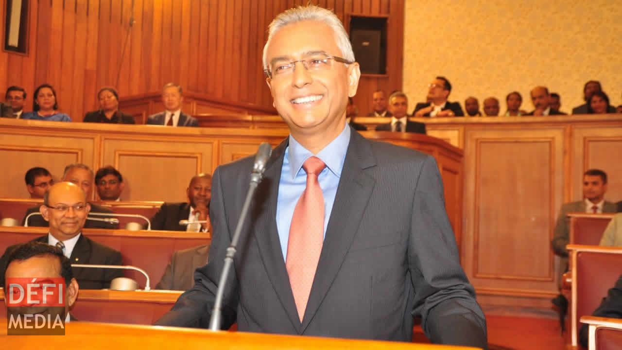 Pravind Jugnauth lors de la présentation du Budget 2016-17 vendredi 29 juillet à l'Assemblée nationale