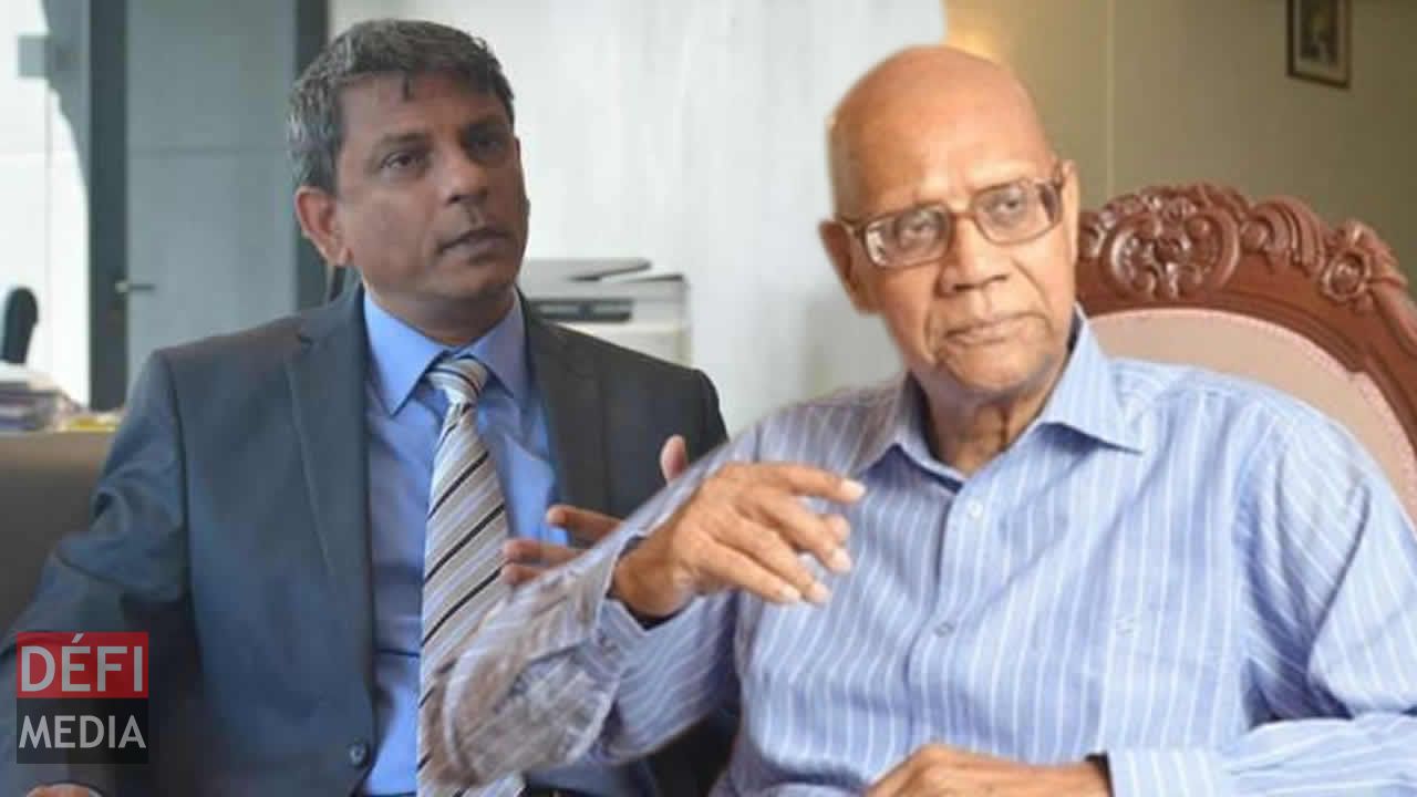 Raj Dhaliah, président de la STC et Swaley Kassenally