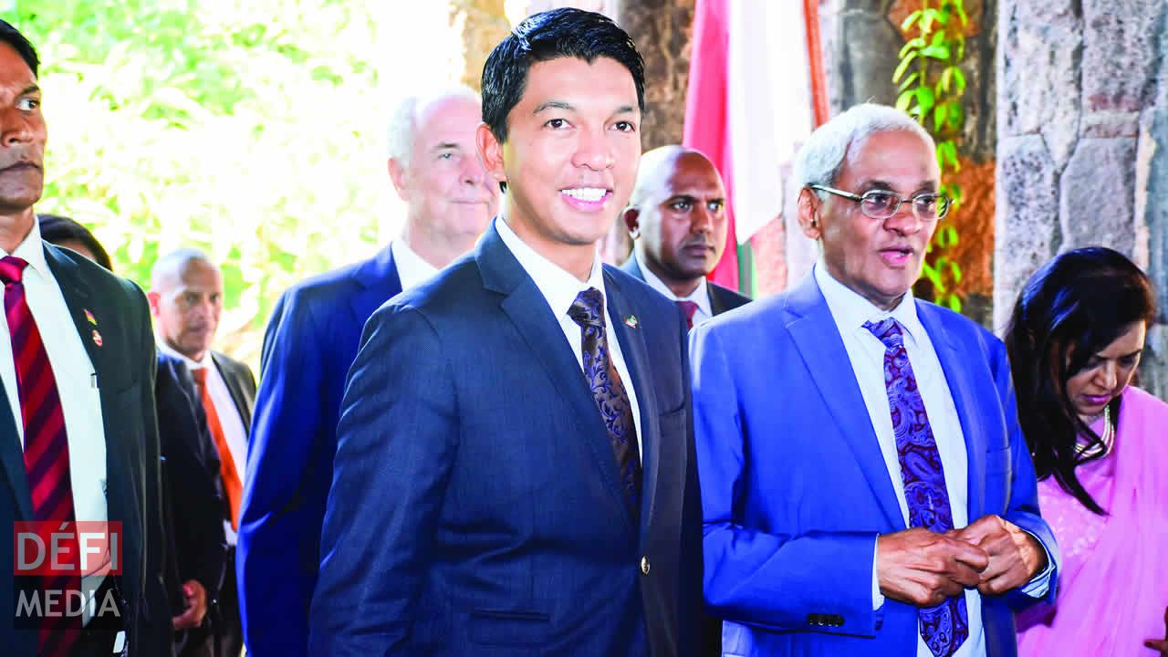 Andry Rajoelina et Vishnu Lutchmeenaraidoo