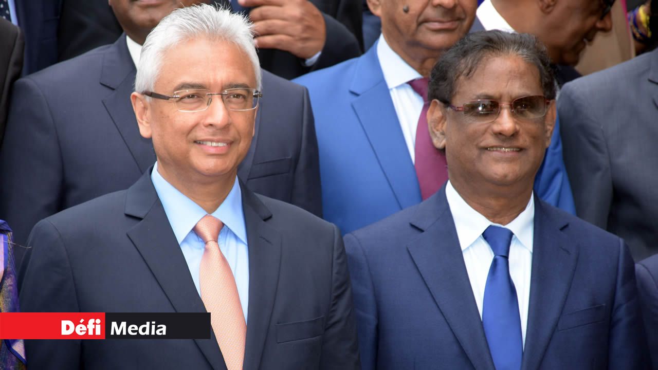 Barlen Vyapoory et Pravind Jugnauth