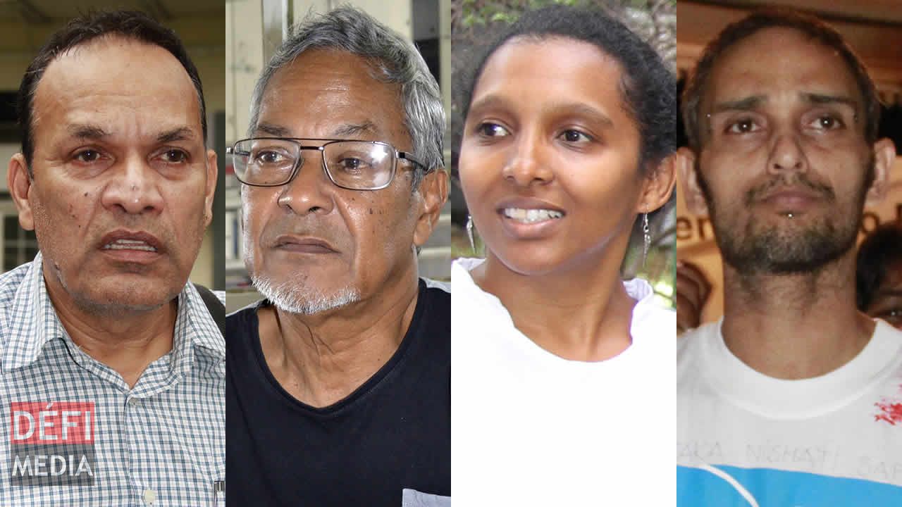 Dr Raja Madhewoo, Jack Bizlall, Aicha Soogree et Jeff Lingaya