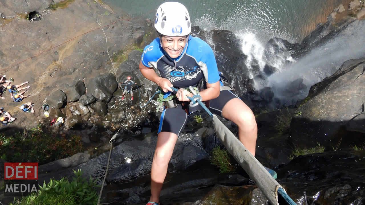 Défi relevé pour Kavita. Canyoning