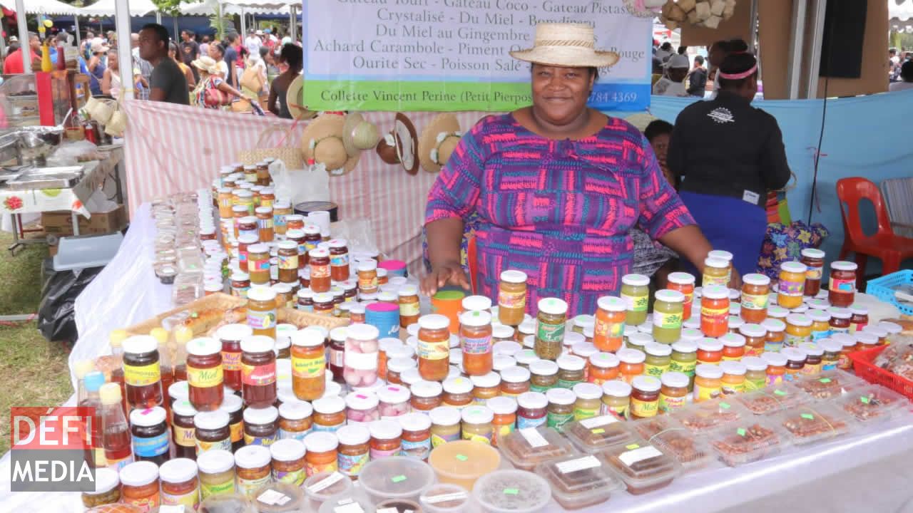 Les produits rodriguais étaient à découvrir au  stand de Colette Vincent. Festival Internasyonal Kreol 2018