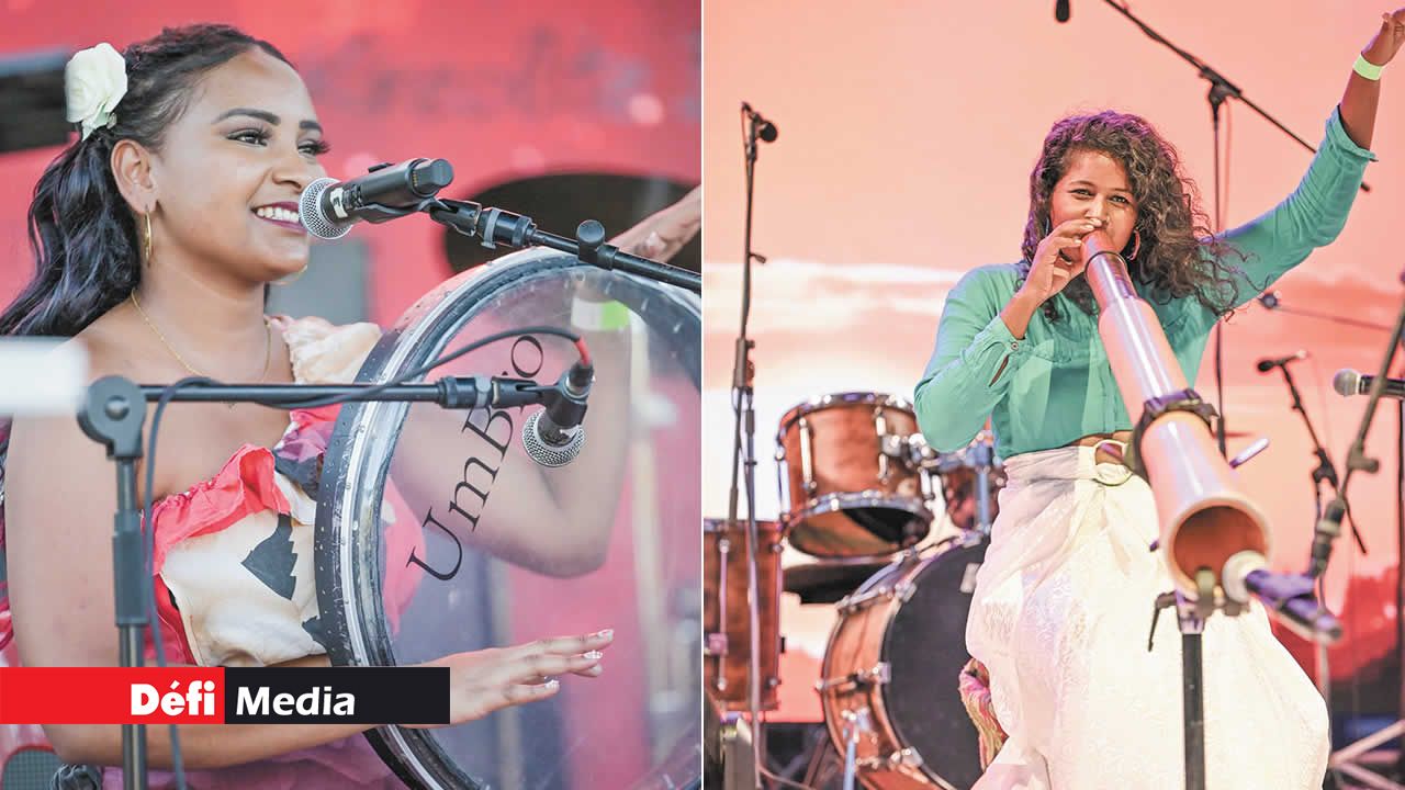 Anaïs Grenade, à la ravanne, a enchanté l’assistance. L’artiste, slameuse et musicienne Ingride Leste au didgeridoo a émerveillé le public présent.