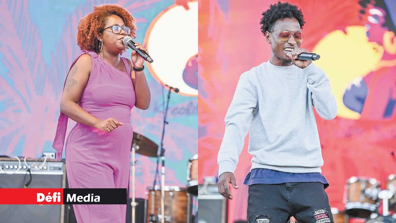 Jasmine Toulouse et Ziakazom sur scène.