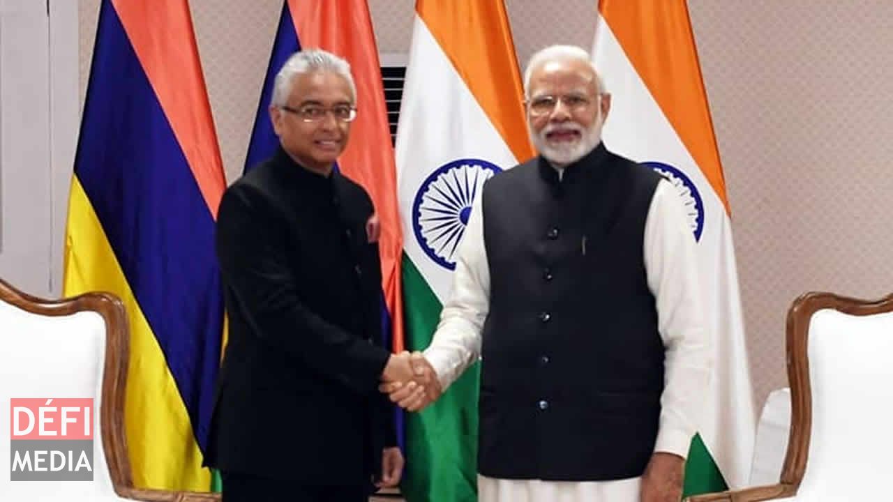 Pravind - Jugnauth-Narendra Modi