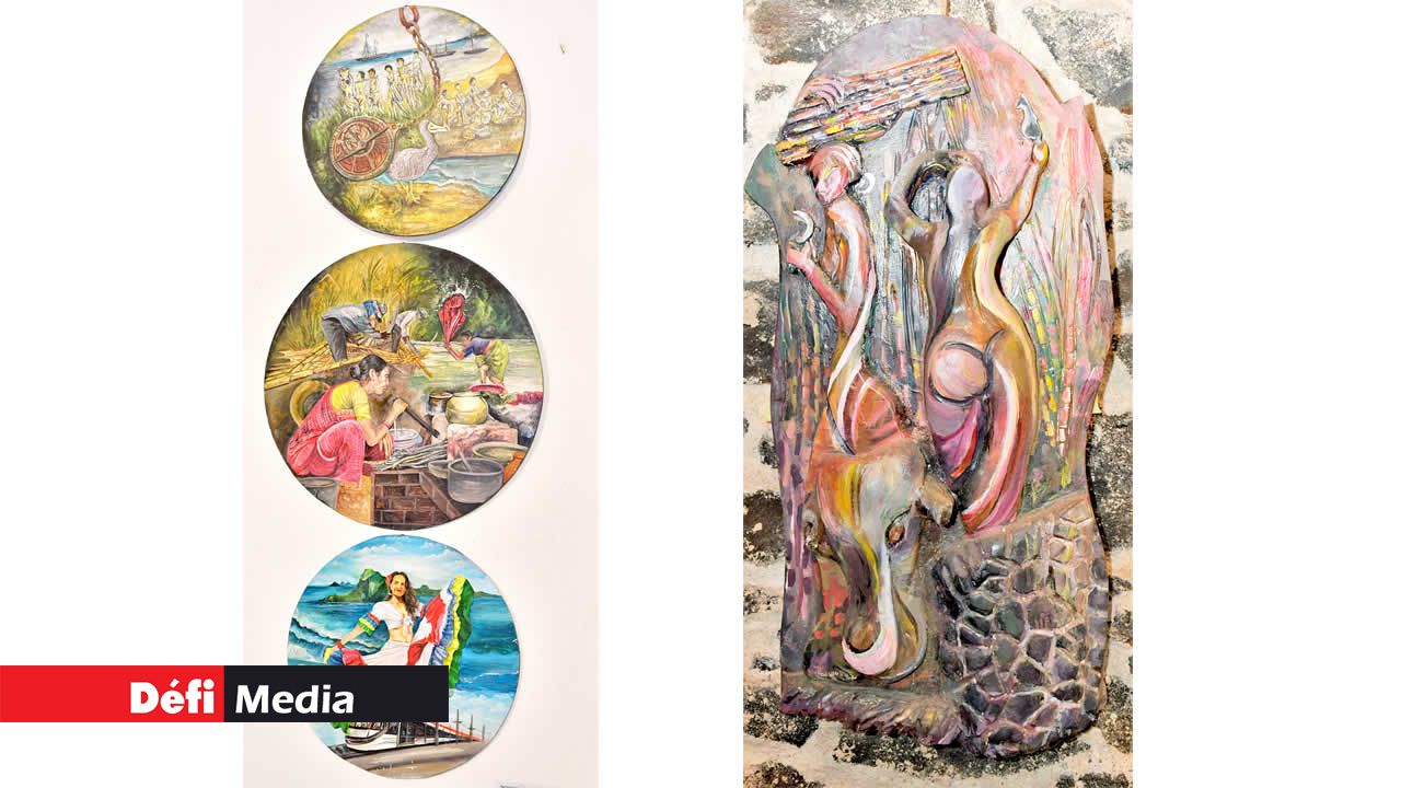 C’est l’histoire de Maurice que retranscrit Veelasha Jhummun Gokool dans « Mauritius in a reel ». Parmessur Dausoa a nommé cette sculpture « Harvest ».