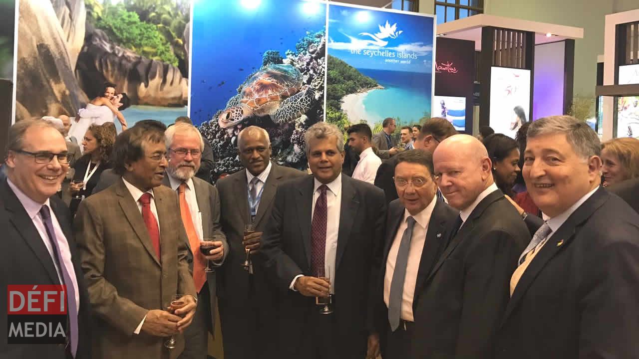 Au stand des Seychelles