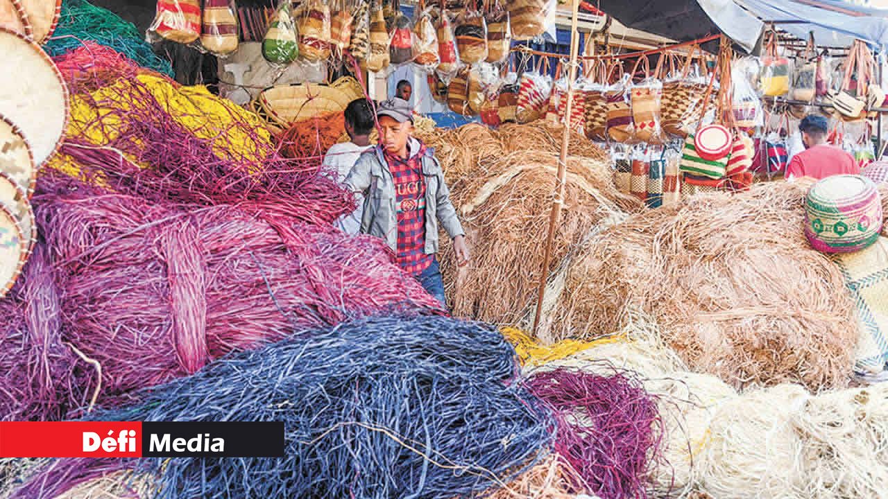 Des pailles de toutes les couleurs sont vendues au public pour faire des objets artisanaux comme des sacs, des poupées, des sous-verres, etc.