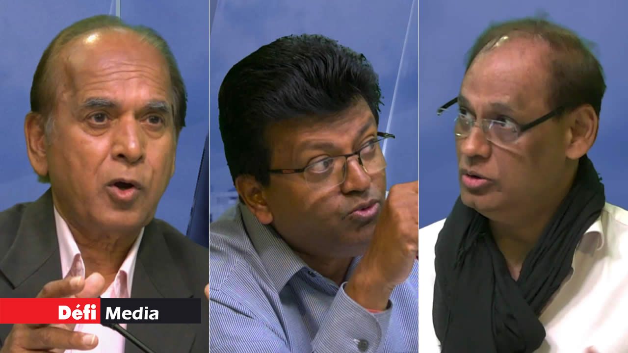 Madun Dulloo, Pradeep Jeeha et Mahen Seeruttun.