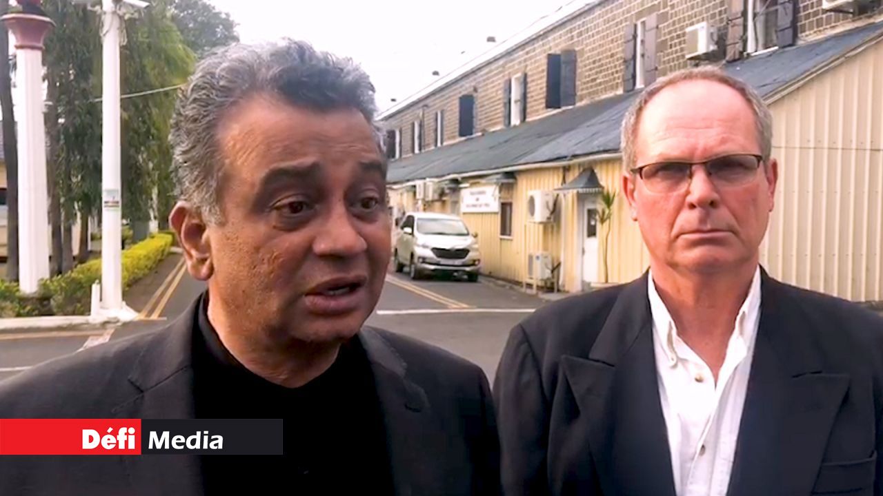 Me Siddartha Hawoldar et son client, Pierre Noël, au CCID.