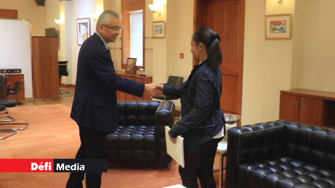 Pravind Jugnauth et Léa Ratna