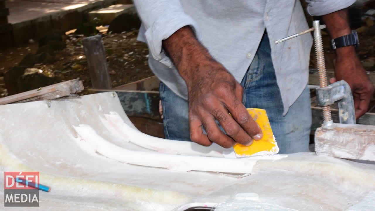 5. Application de la pâte. Ridgy