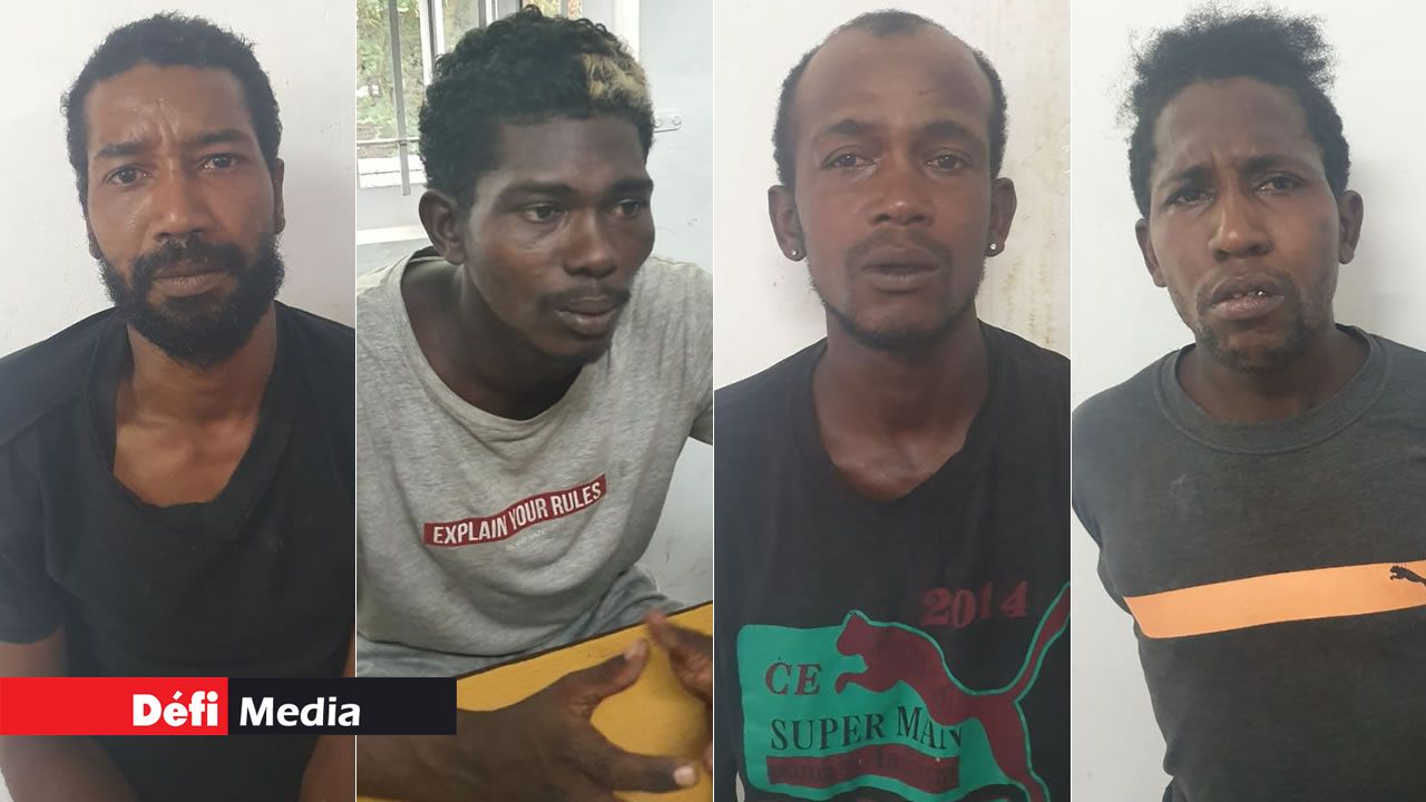 Les quatre malfrats ont été arrêtés moins d’une heure après et retenus en cellule policière. 