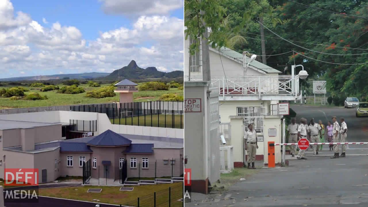 prison centrale de Beau-Bassin et à l’Eastern High Security Prison de Melrose
