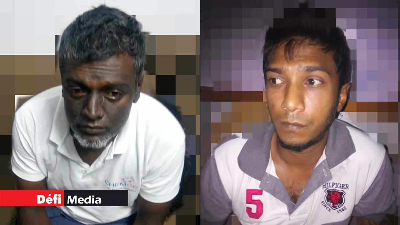 Les deux suspects Ashvin Kisnah et Veeraj Ramsarran.