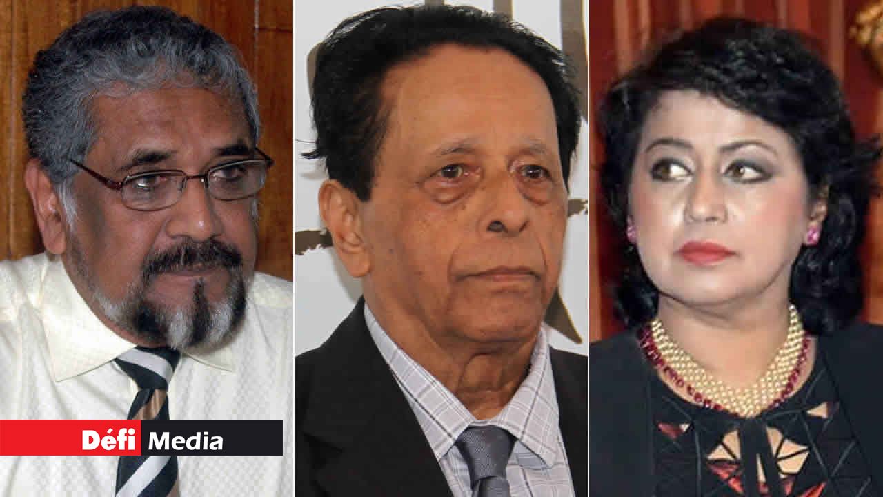 Cassam Uteem, sir Anerood Jugnauth et Ameenah Gurib-Fakim