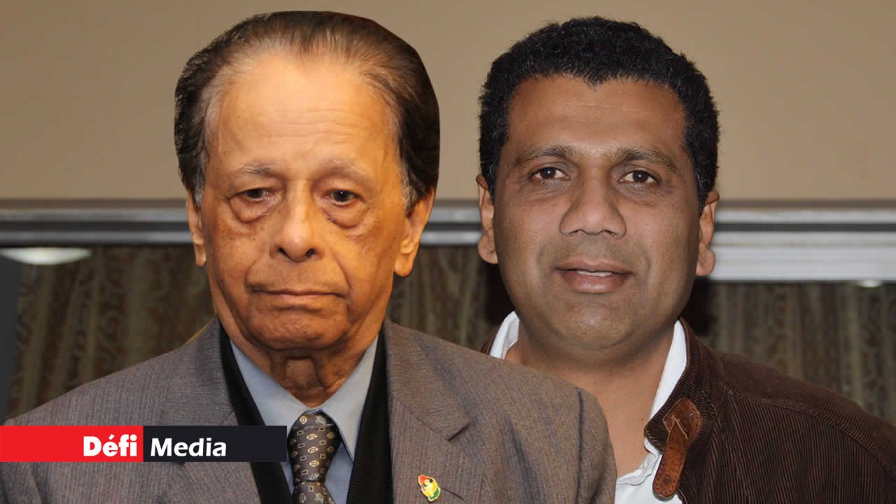 Sir Anerood Jugnauth et Kavy Ramano