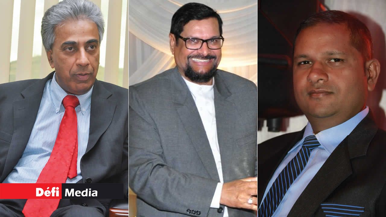 Arvin Boolell, Showkutally Soodhun et Kalyan Tarolah