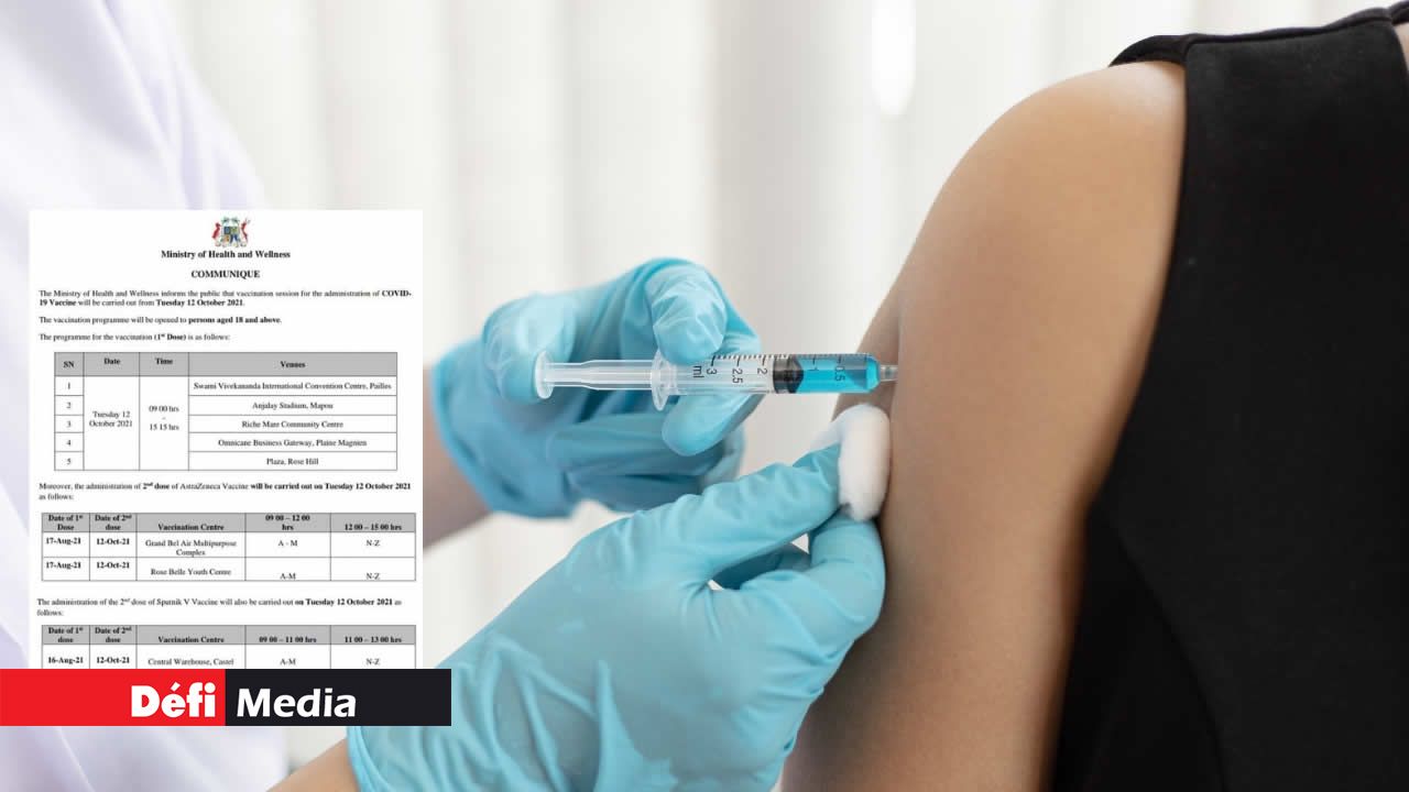Vaccination contre la Covid-19 : le calendrier pour ce mardi 12 octobre 