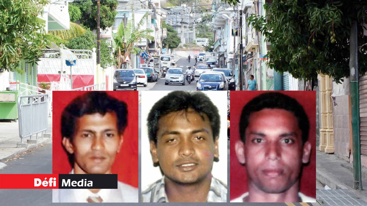 De g. à dr. : Yousouf Mourad, Babal Joomun et Zulfikar Bheeky