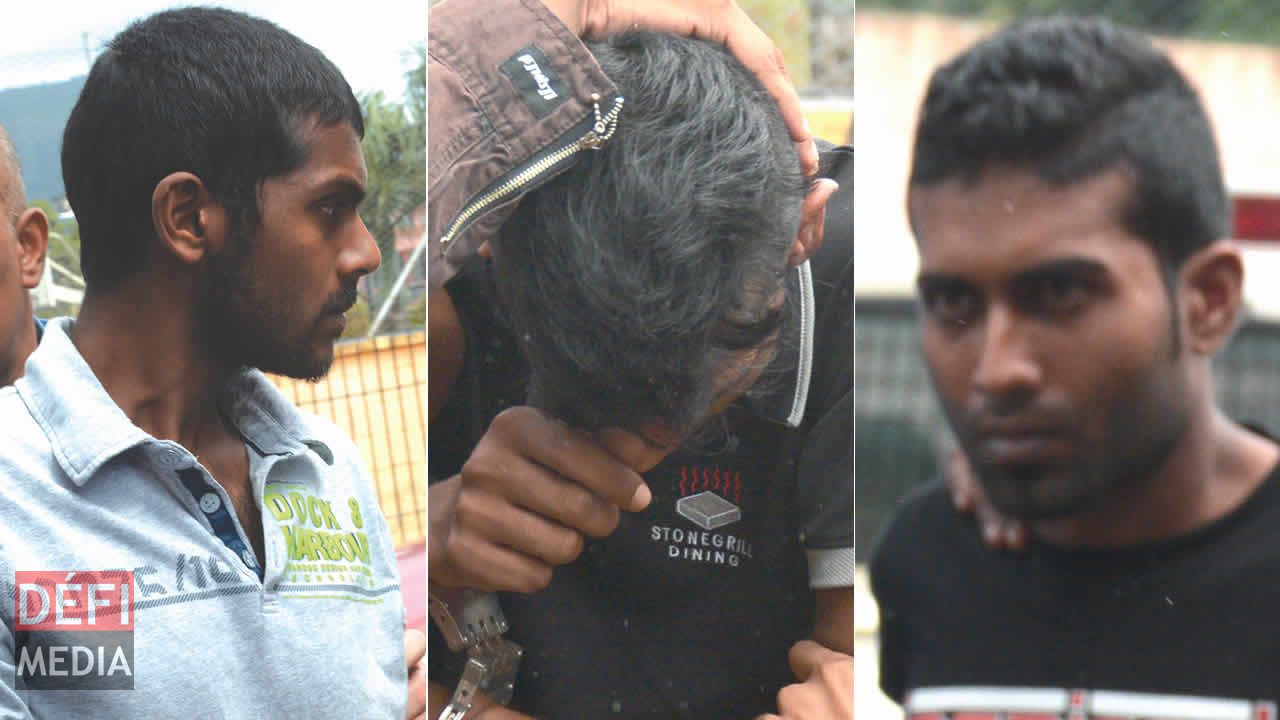 Les trois autres suspects arrêtés.