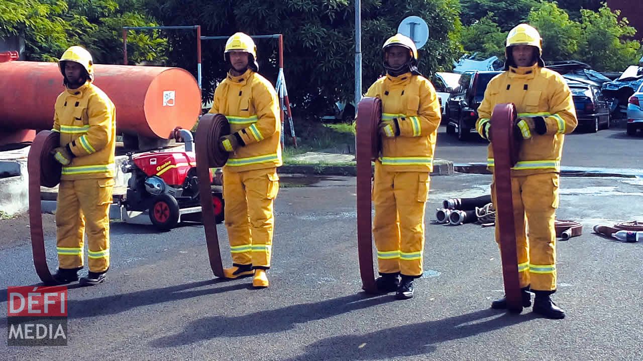 Exercices de simulation à la caserne.