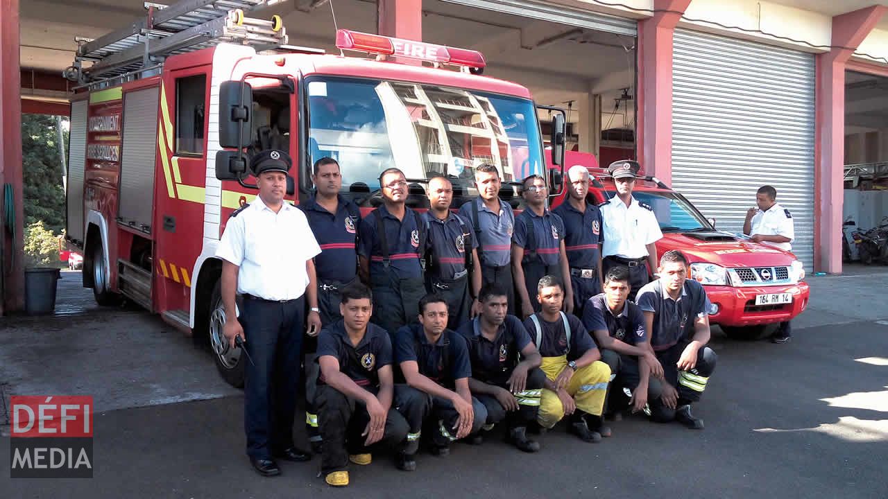 L’équipe des sapeurs-pompiers de Coromandel.