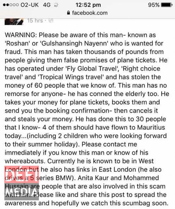Vente De Faux Billets D Avion Un Mauricien Recherche Par La Police Londonienne Defimedia Vente De Faux Billets D Avion Un Mauricien Recherche Par La Police Londonienne Defimedia