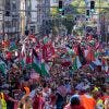 A Bruxelles, mobilisation importante en soutien aux Palestiniens