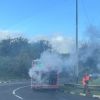 Réduit : incendie dans un bus