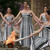 JO-2024 : la flamme olympique a été allumée sur le site antique d'Olympie, en Grèce