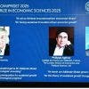 Le Nobel d'économie 2025 décerné à un trio pour ses travaux sur la croissance et l'innovation