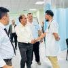 SAJ Hospital : Anil Bachoo rencontre le personnel 
