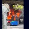 Chemin-Grenier : un autobus prend feu