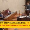 Le Speaker à Stéphanie Anquetil : « I don’t have the time to discuss with you »