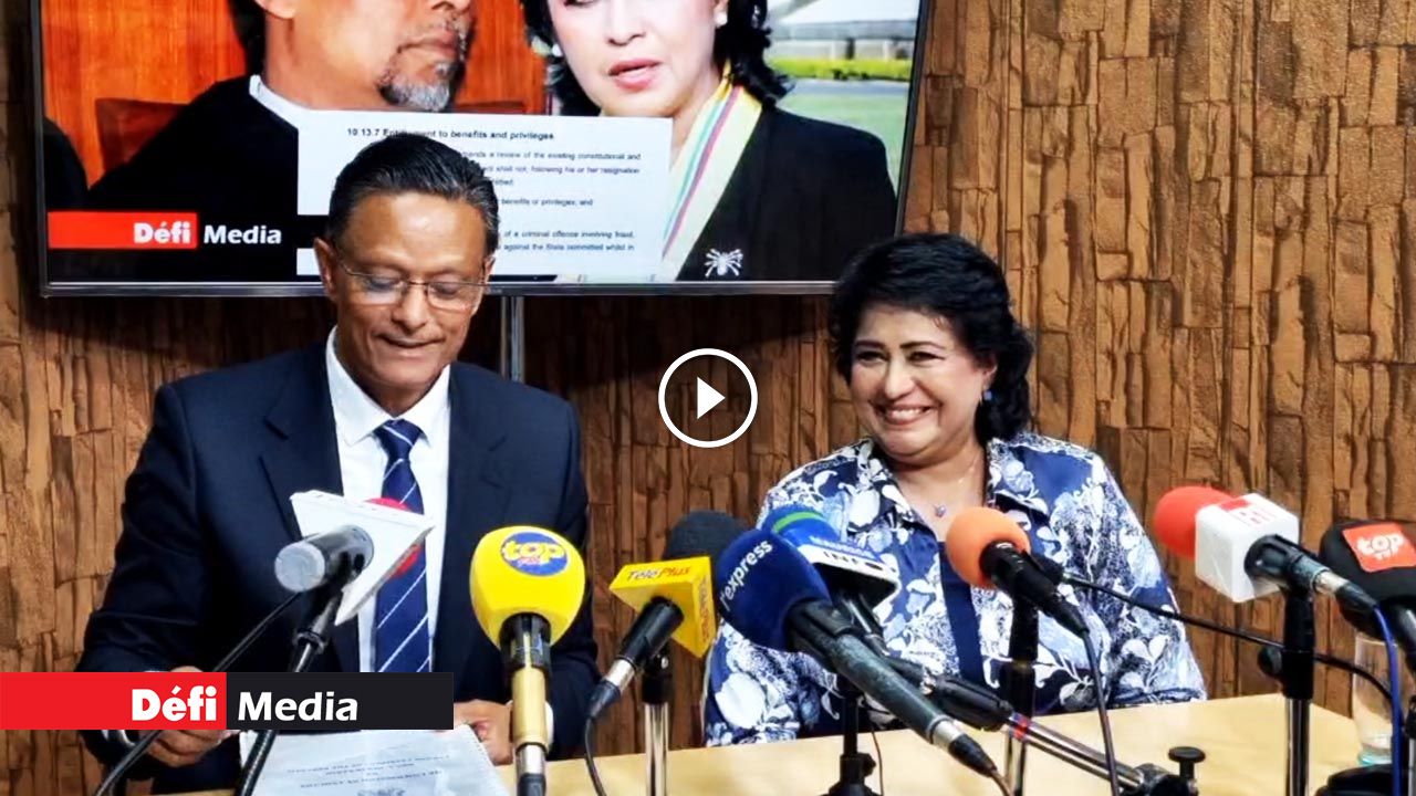 [Video] Rapport de la Commission d'enquête : Ameenah Gurib-Fakim face à la presse