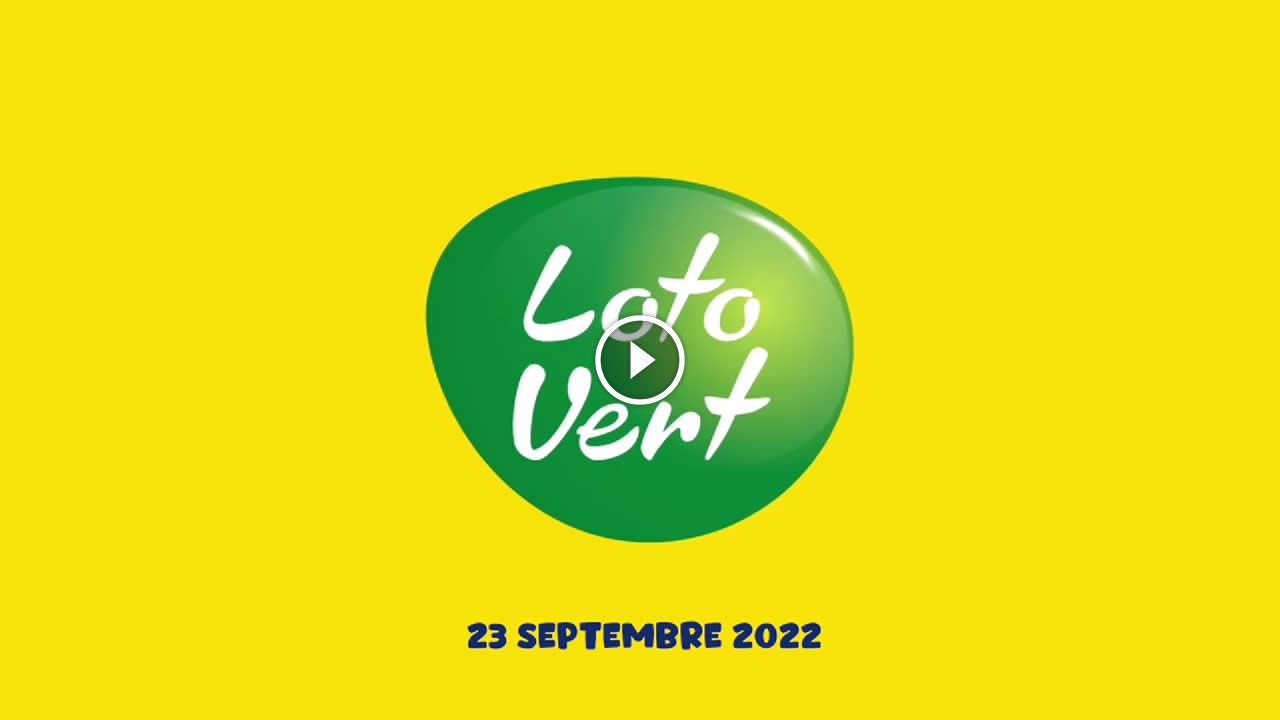 [Video] Loterie Vert : tirage de ce vendredi 23 Septembre 2022